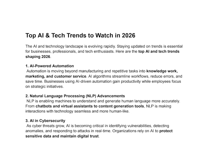 write SEO ai and tech blog posts